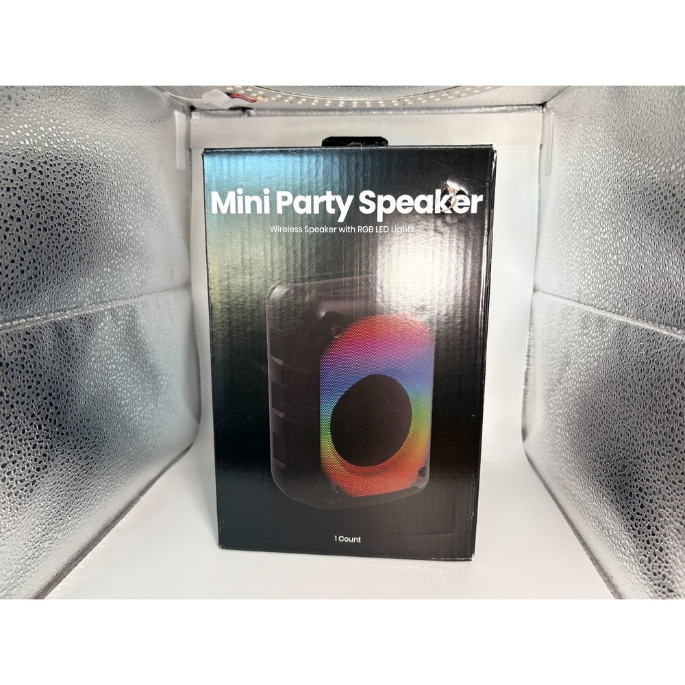 Chug Mini Party Speaker RGB LED Lights‎ Wireless Bluetooth Portable Multicolor